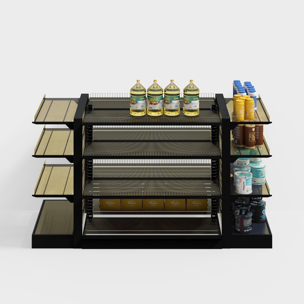 Supermarket Display Rack 3D model