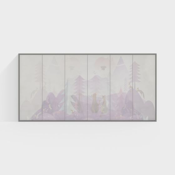 Dawn Mirror 3D Model - Nature’s Serenity