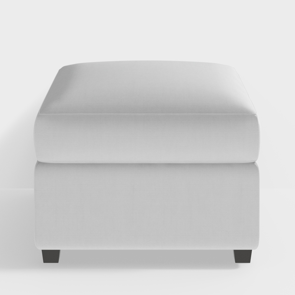 Kommen Sie nach Hause Hocker 60x60x45 weiß