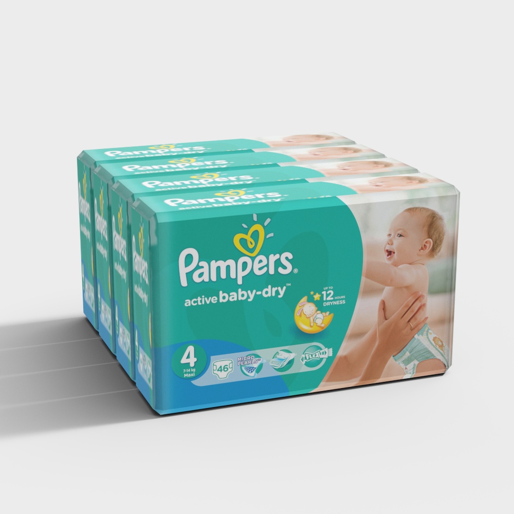 Supermarket baby diapers