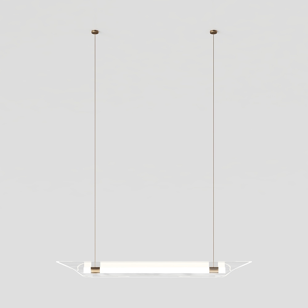 Modern minimalist strip chandelier