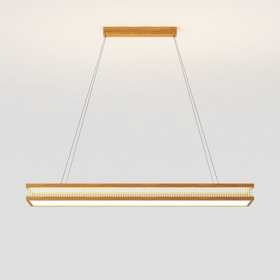 Elegant Low Poly Chandelier 3D model