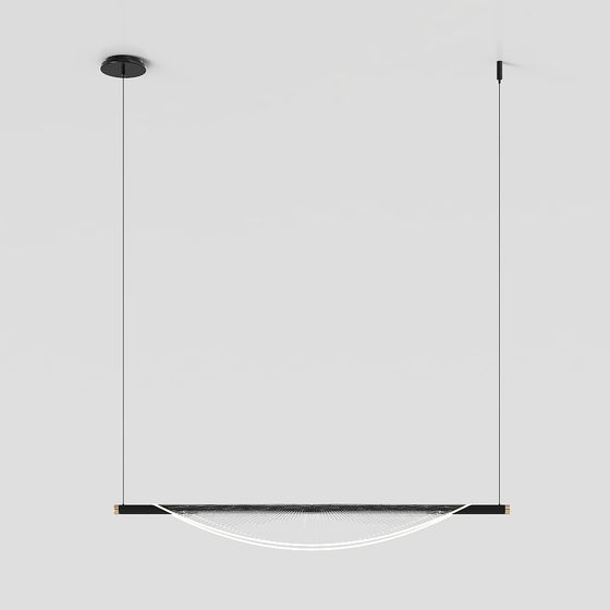 Elegant Low-Poly Chandelier 3D model