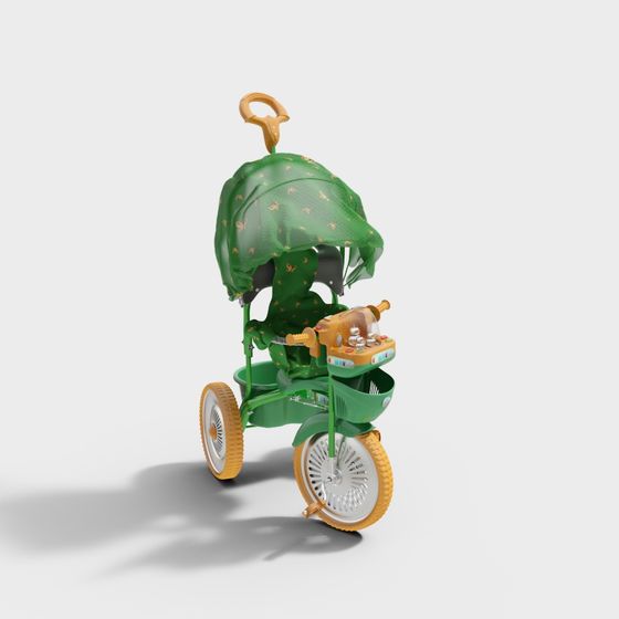Playful Children's Tricycle 3D model
