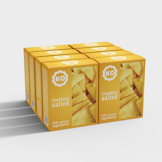 KO Brand Salted Crackers 3D Model