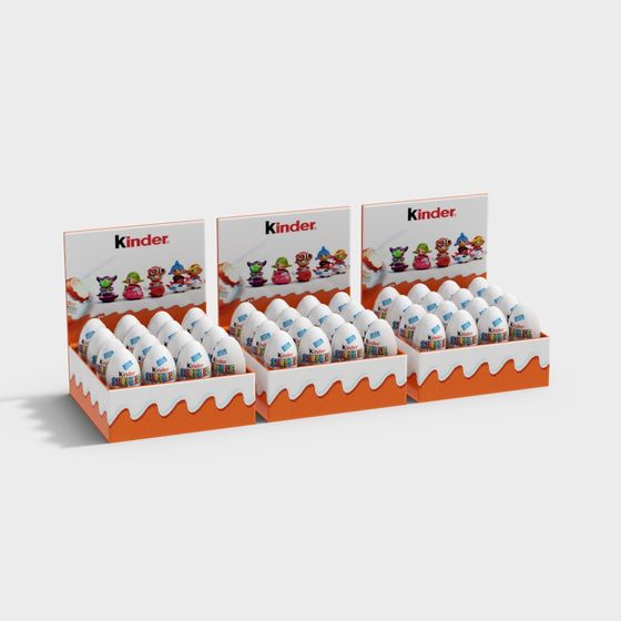 Low-Poly Kinder Surprise Egg 3D Model