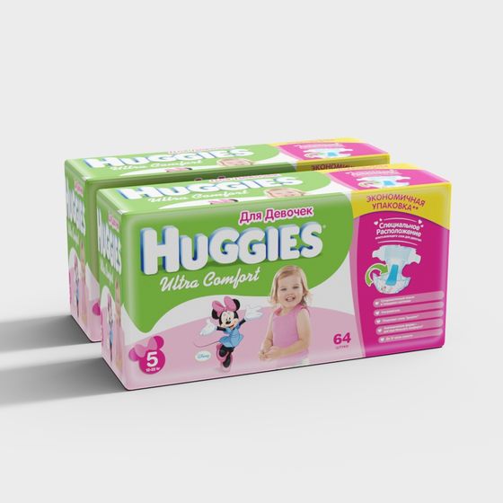 Huggies Ultra Comfort Baby Diaper 3D model