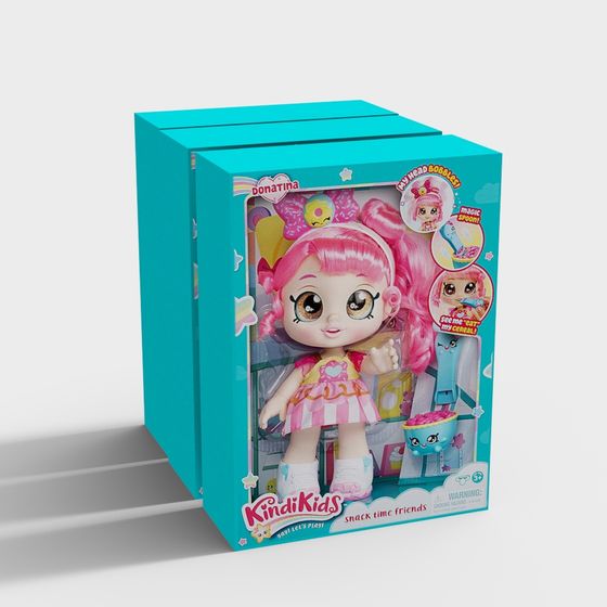 Vibrant Donatina 3D Model from KindiKids Series