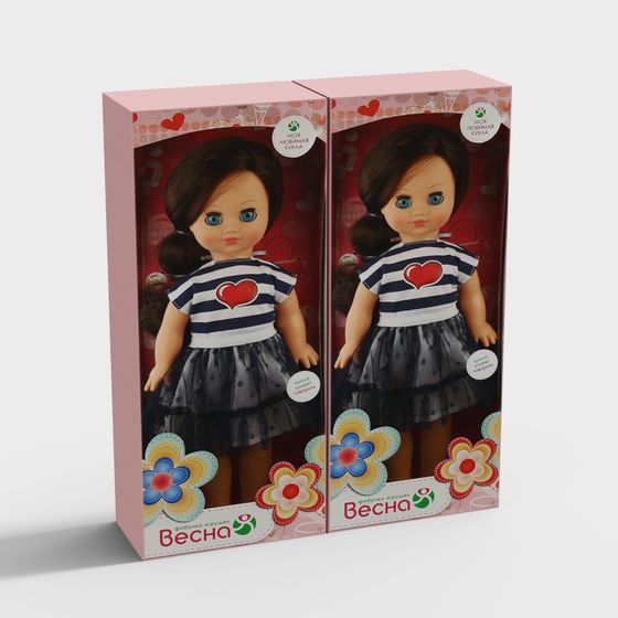 Heart-Shaped Girl Doll 3D Model