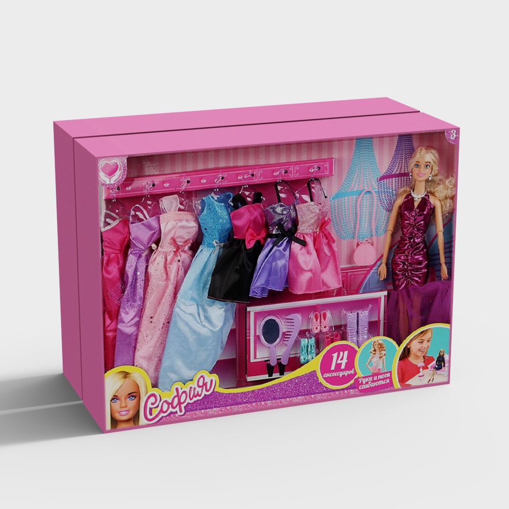 Sofia’s Wardrobe 3D model - Dreamy Fairy Tale Collection