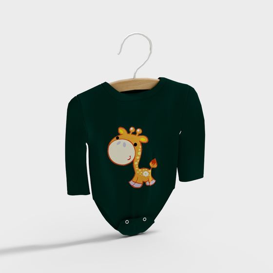 Charming Baby Onesie 3D model