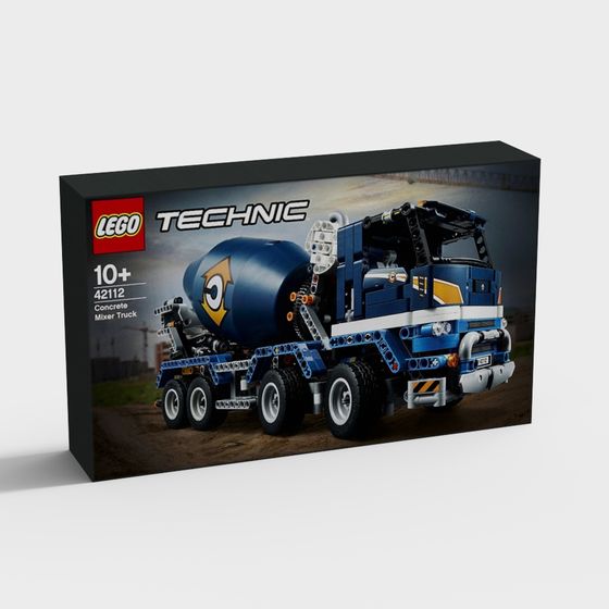 Lego-Inspired Concrete Mixer Truck 3D model