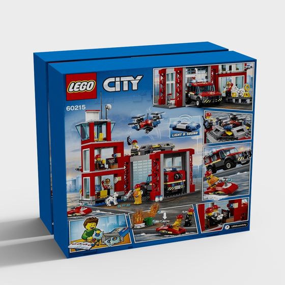 Vibrant Fire Station 3D model for Creative Projects