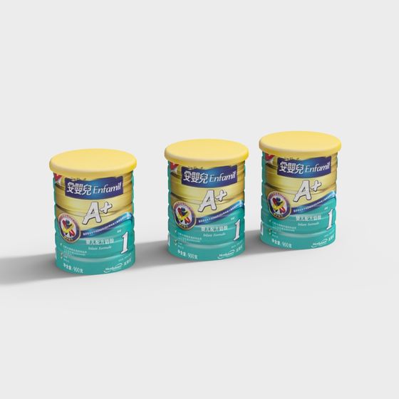 Enfamil Baby Formula Can 3D model