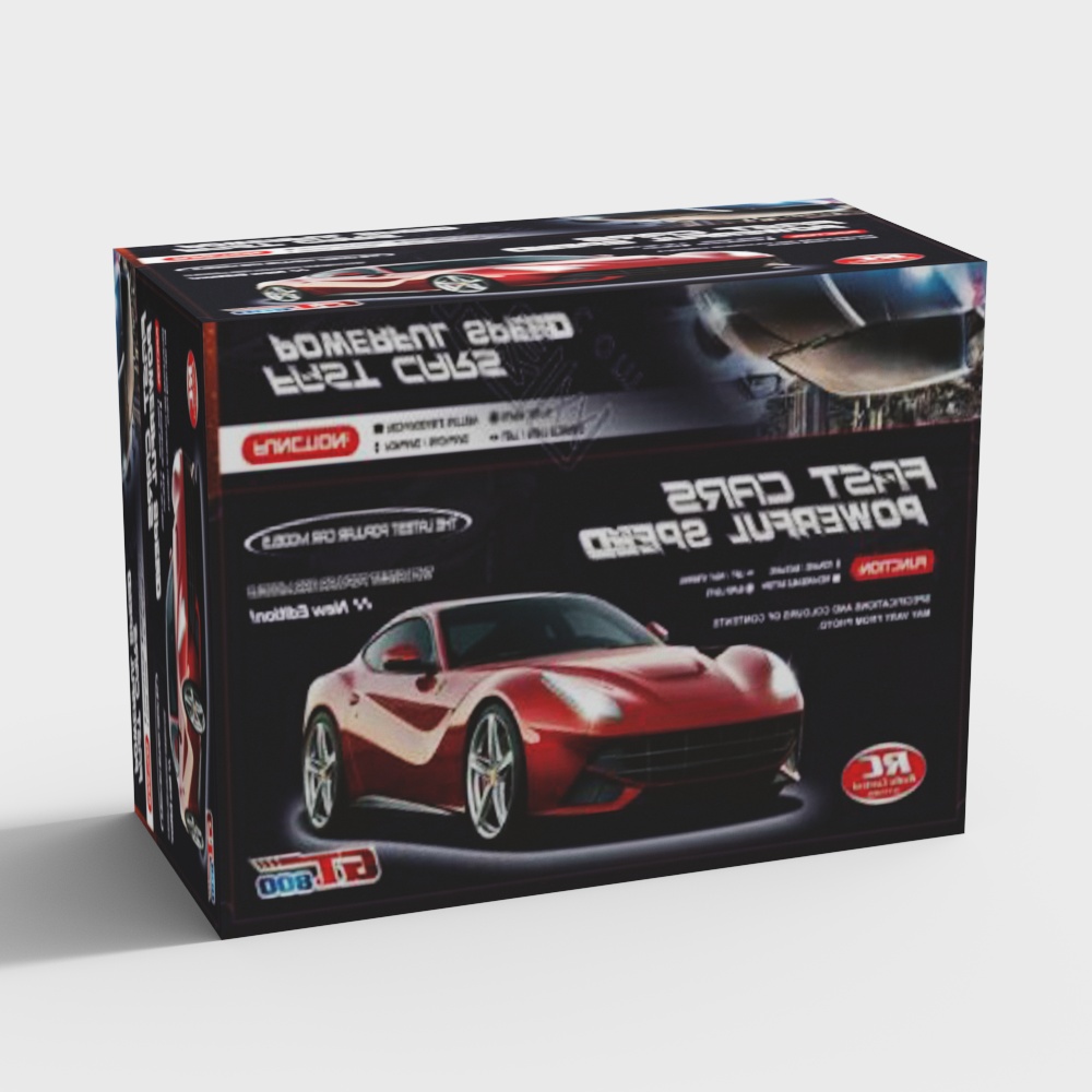 Stylish Low-Polygon Sports Car 3D model