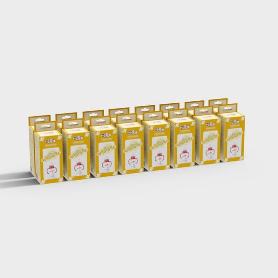 Charming Baby Bottles 3D Model for Creative Projects