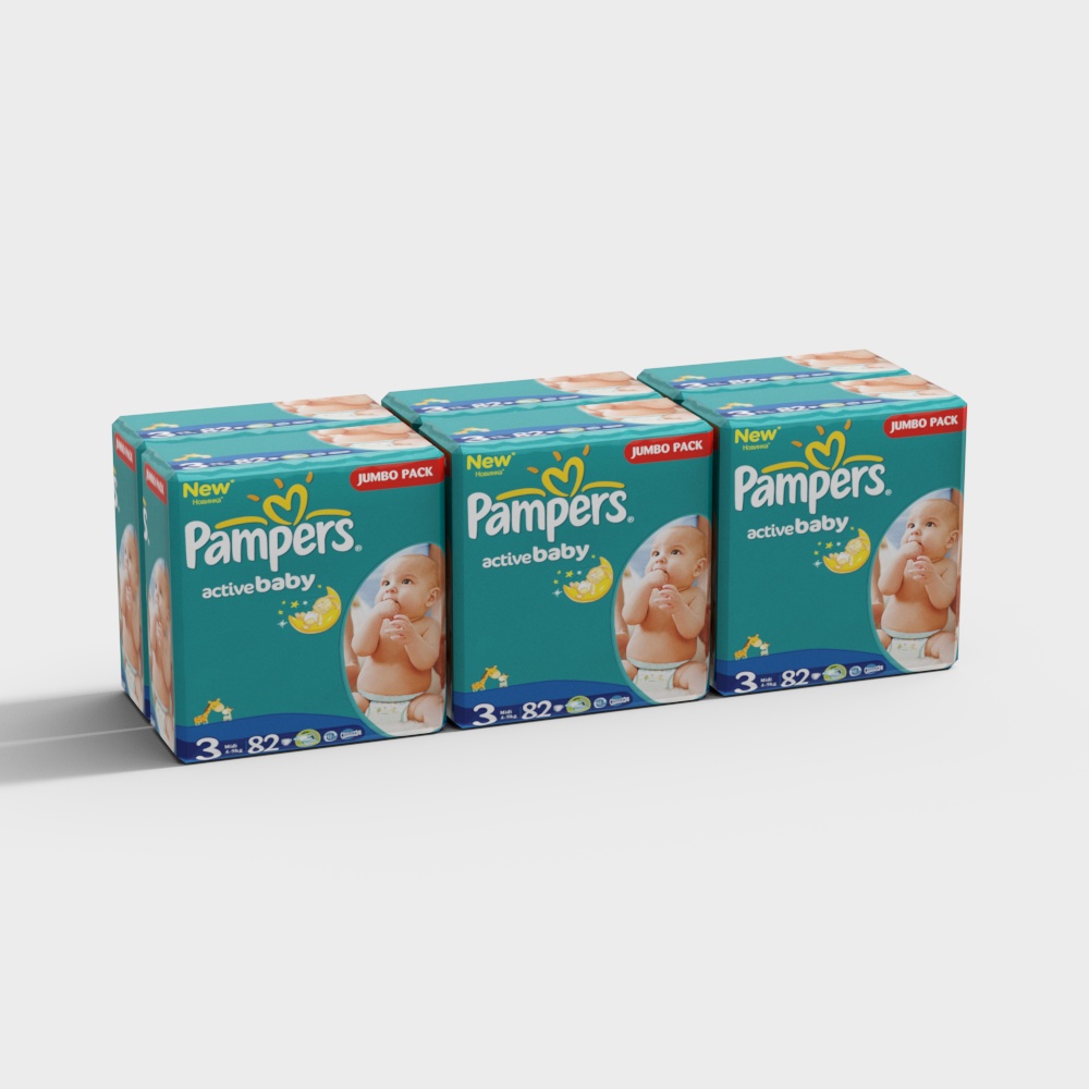 Pampers Active Baby 3D model