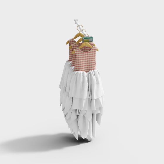 Charming Children's Dress 3D Model