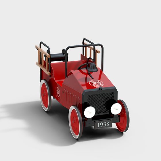 Vintage 1938 Fire Truck 3D Model