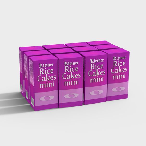 Vibrant Kleiner Rice Cakes Mini Packaging 3D model