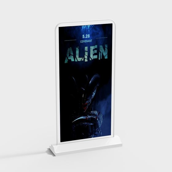 Alien Poster Stand 3D model