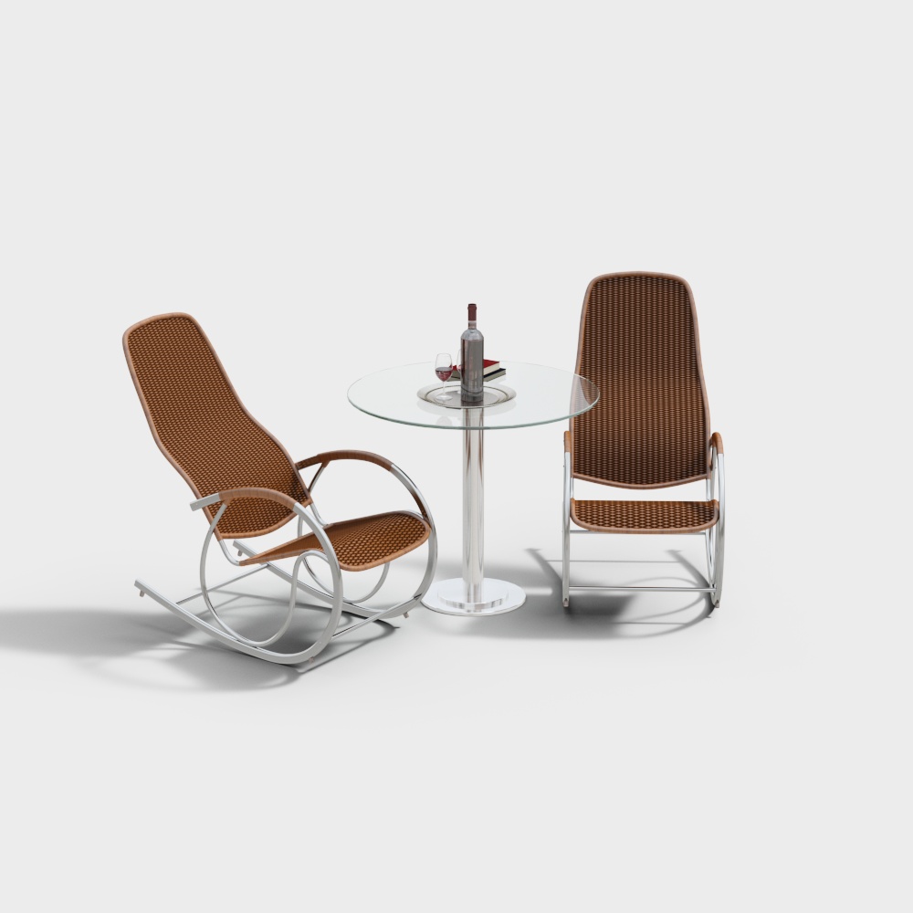 Bộ bàn ghế ngoài trời đơn giản