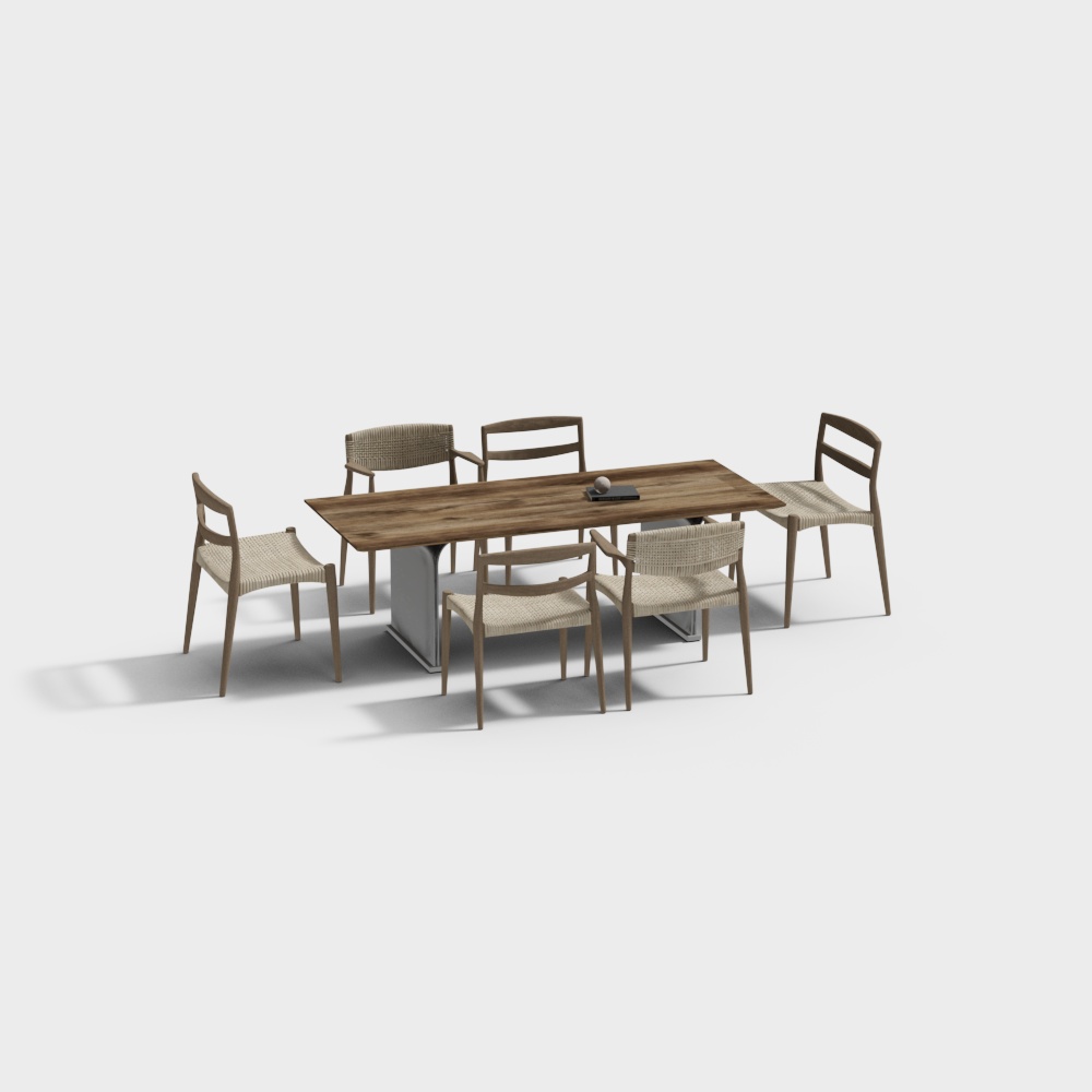 Bộ bàn ghế ngoài trời đơn giản