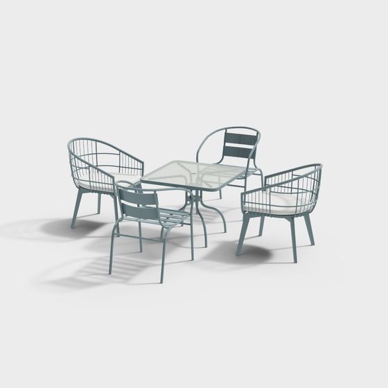 Stylish Outdoor Furniture 3D model for Contemporary Spaces