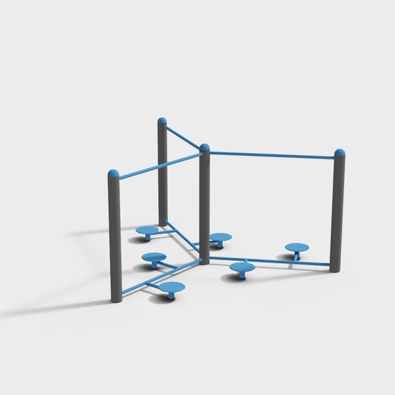 Outdoor Fitness Station 3D model