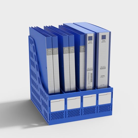 Modern File Organizer 3D model