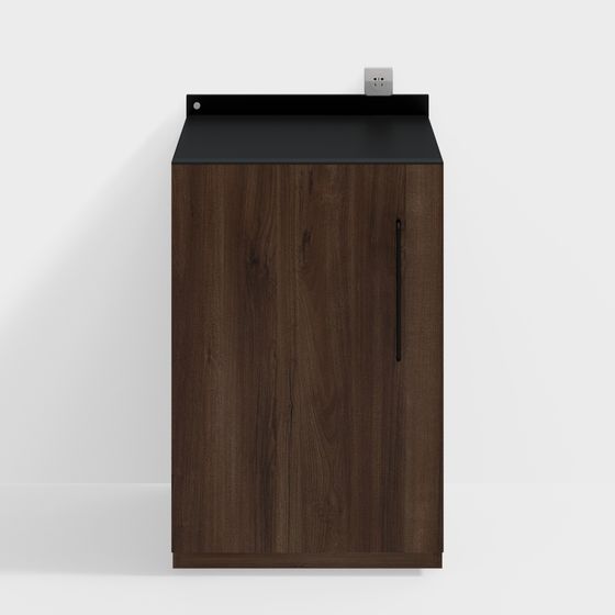 Urban Corner Storage Cabinet 3D model