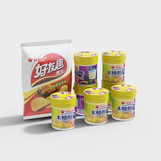 Vibrant Snack World 3D Model