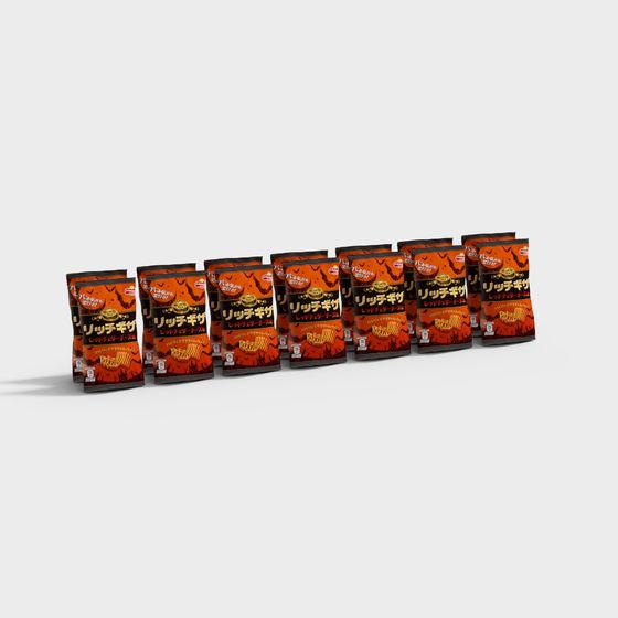 Spicy Snack Pack 3D model for Creative Projects