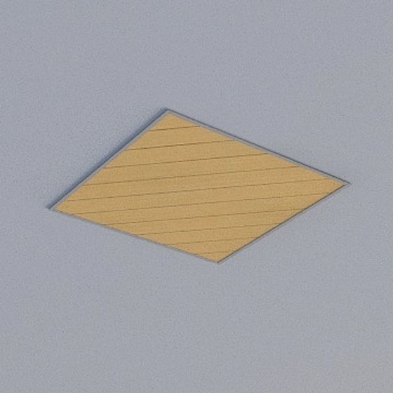 Brown Modern Ceiling 3D Model