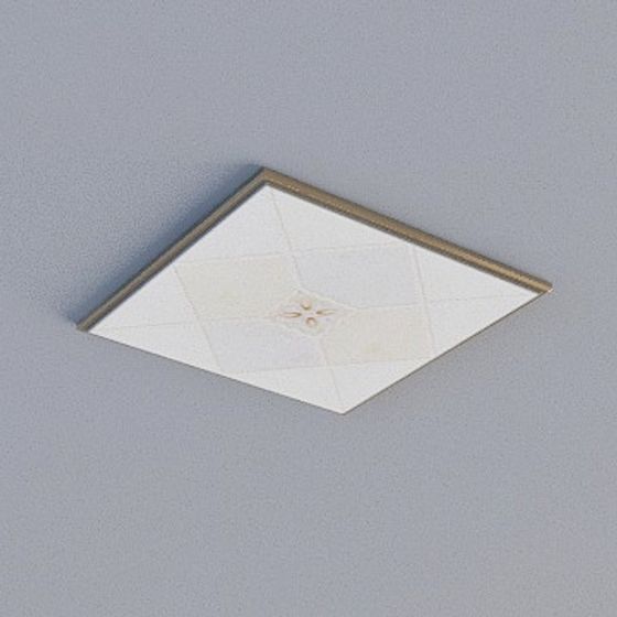 Modern Ceiling 3D Model in Gray