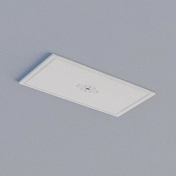 Modern Simple Ceiling 3D Model in Gray