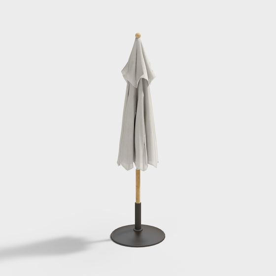 Stylish Minimalist Outdoor Umbrella 3D model