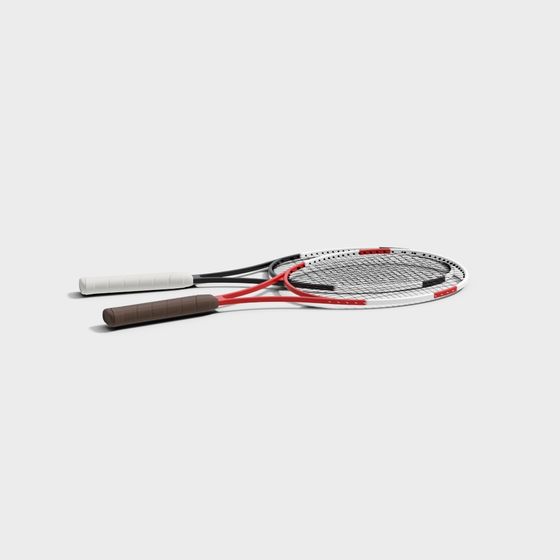 Stylish Tennis Racket 3D model for Creative Projects