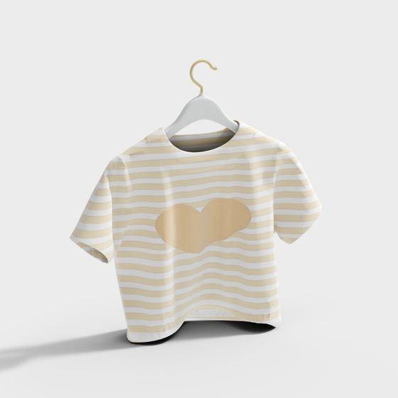 Playful Low-Poly T-Shirt 3D model for Creative Projects