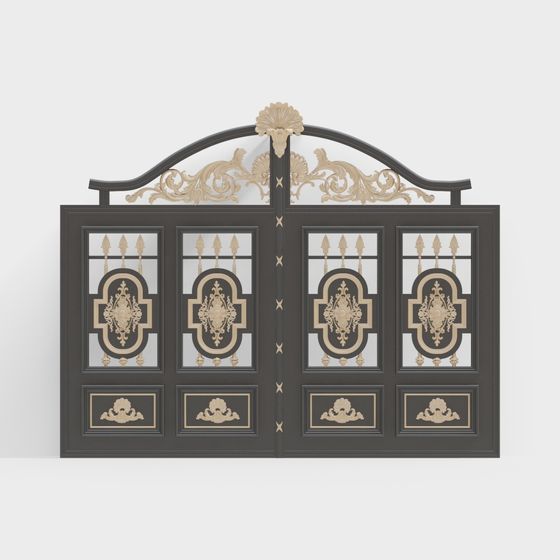 Elegant Royal Gate 3D Model for Modern Projects