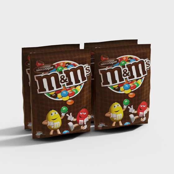 Vibrant M&M's 3D Model for Designers and Developers