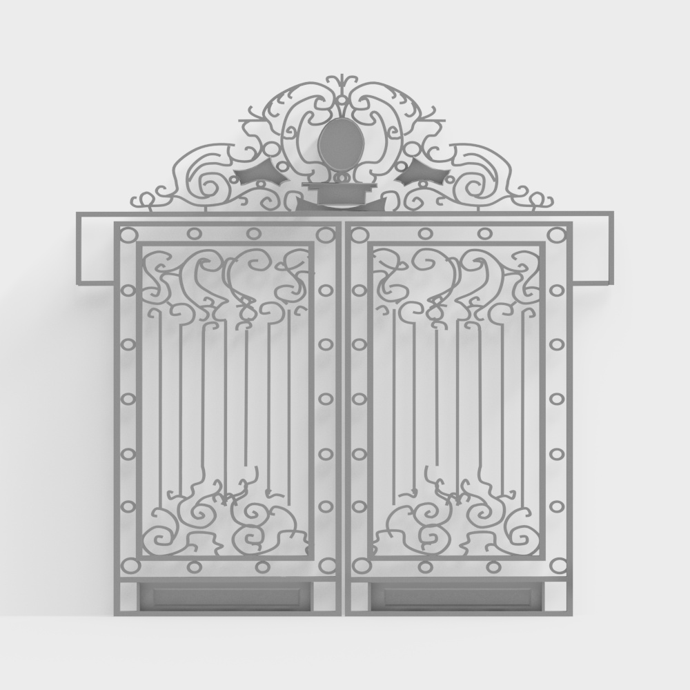 Royal Gate Low-Poly 3D Model