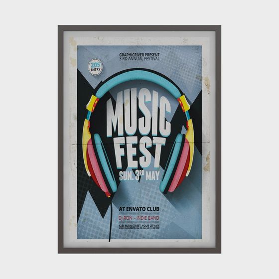 Music Fest 3D model for Creative Projects
