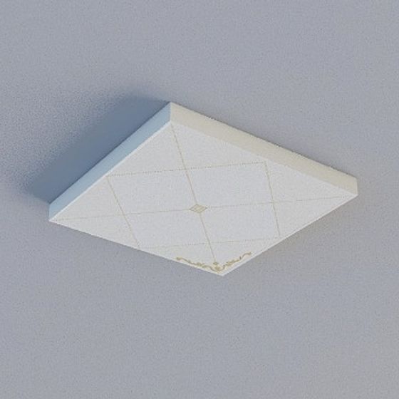 Gray Ceiling Decorative Panel