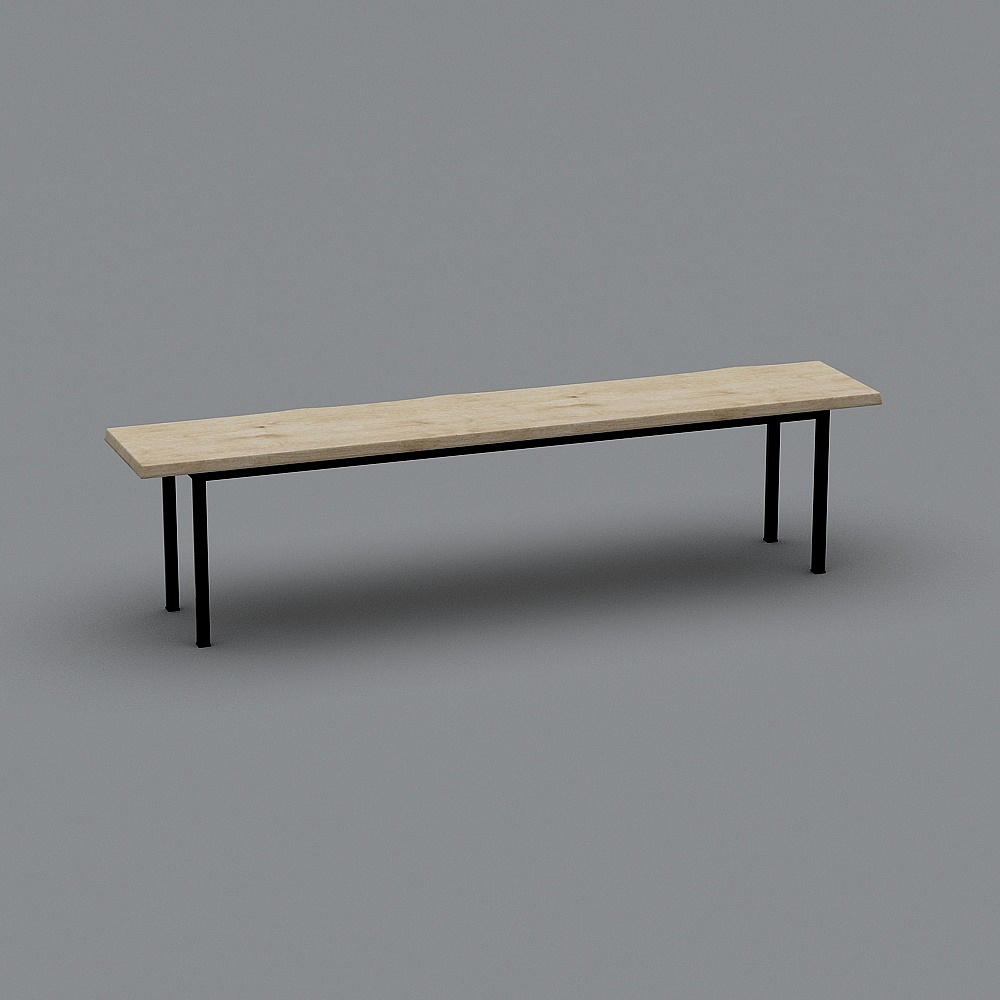 Urban Bench 3D model for Modern Design