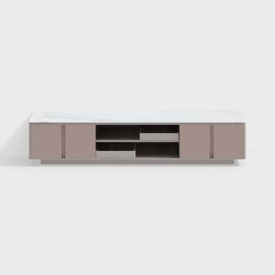 Sleek 3D Model of Modern TV Cabinet for Creative Spaces