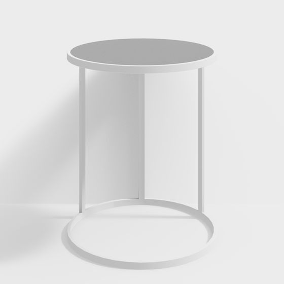 Minimalist Side Table 3D model for Modern Interiors