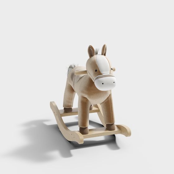 Charming Rocking Horse 3D model