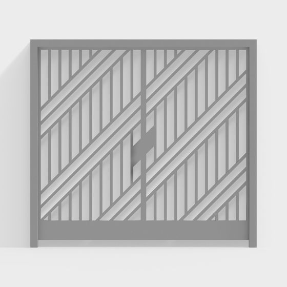 Cổng nghệ thuật bằng sắt trong sân