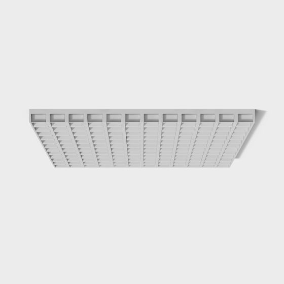 Geometric Ceiling Vent 3D model for Modern Interiors